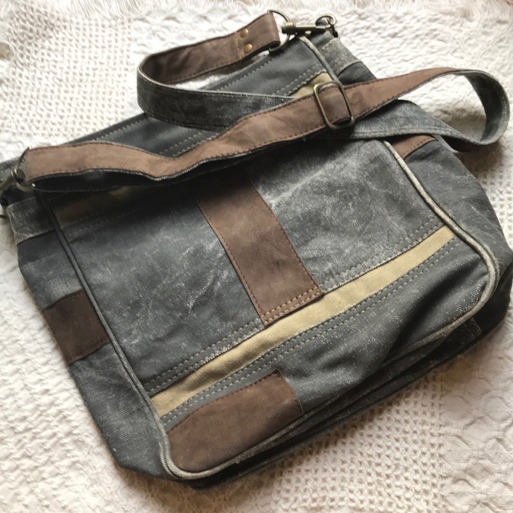 Mona B Canvas Bag Upcycled